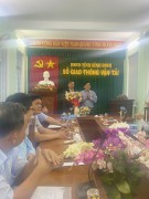 Sở Giao thông vận tải trao Quyết định nghỉ hưu đối với đồng chí Phạm Đại Lâm – Giám đốc Trung tâm Đăng kiểm thủy, bộ Bình Định.